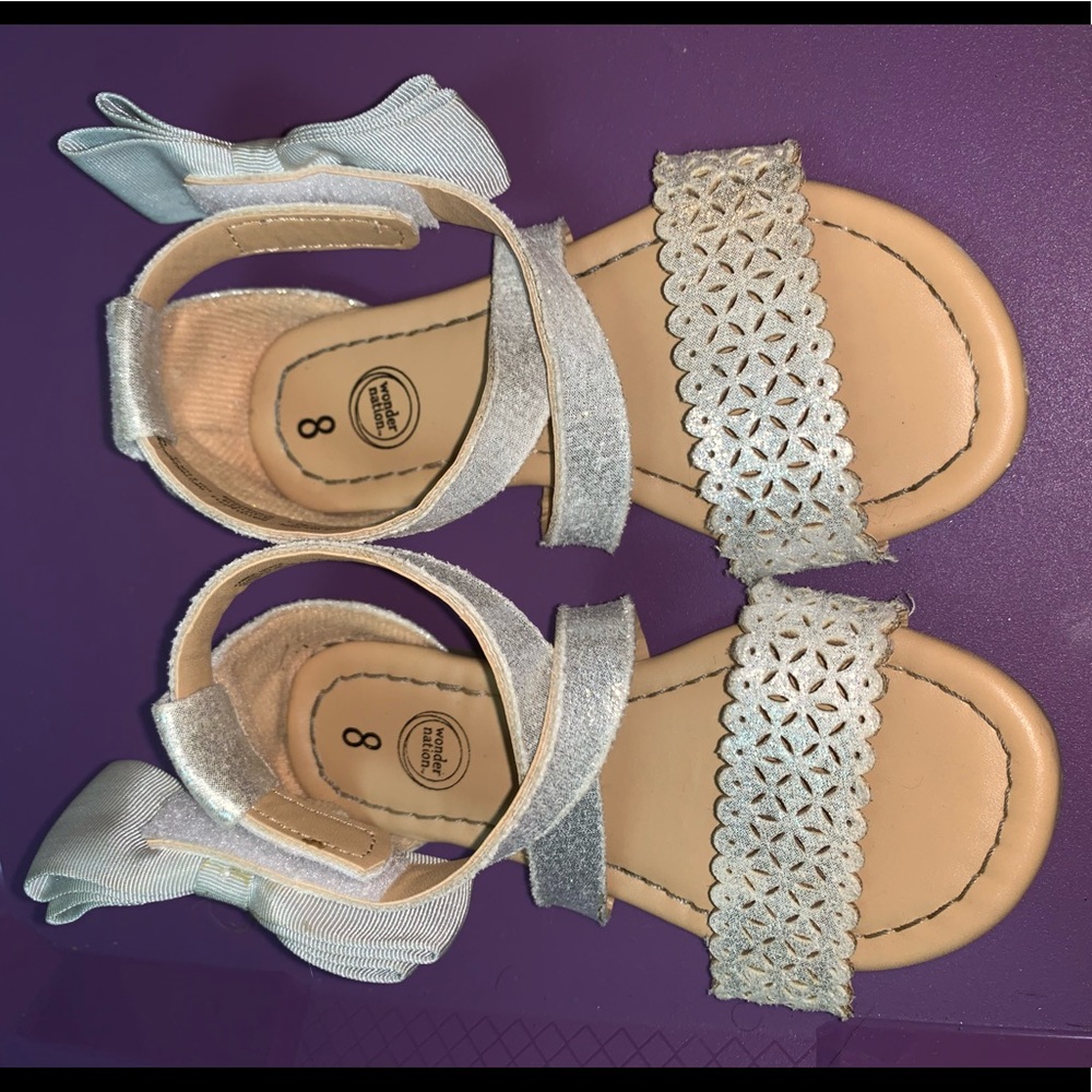 Silver sandals